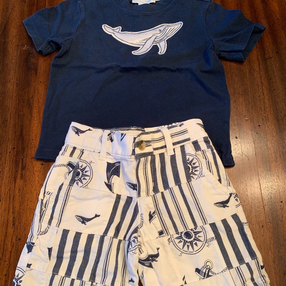 Janie and Jack, shark shirt and shirts, size 2